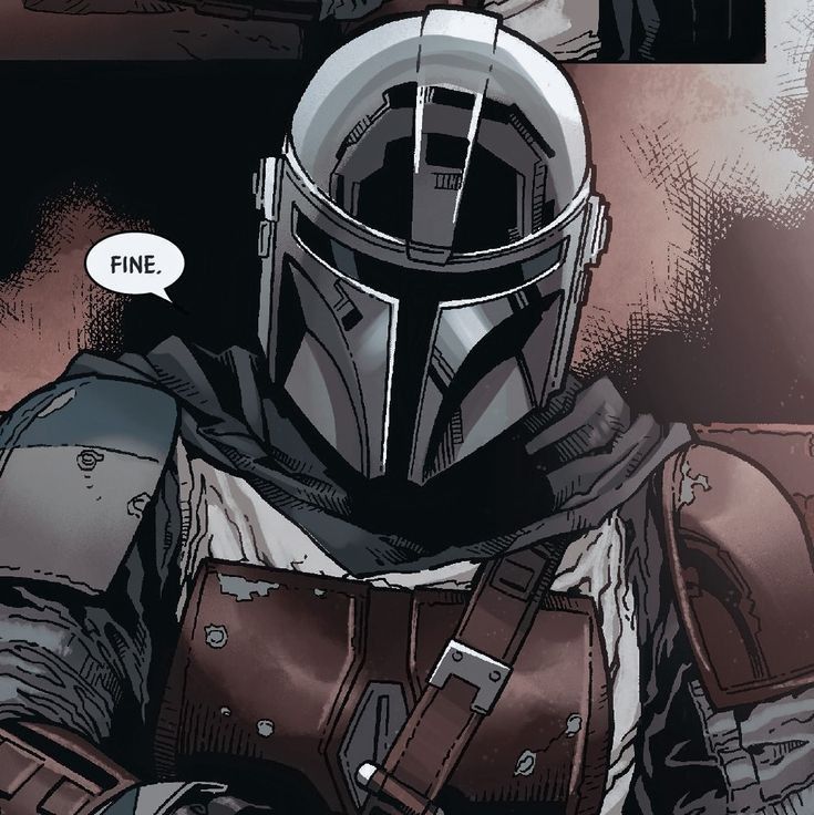 Din Djarin — кадр из комикса The Mandalorian